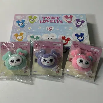 TWICE GiGO 미사모 봉제 인형 헤어핀 티슈 포함