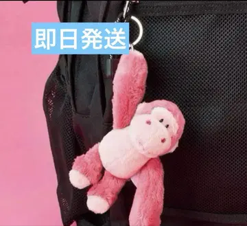 니키 NICI 봉제 인형 키링 핑크 고릴라 글리터 하트