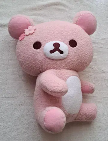 리락쿠마 벚꽃 핑크 봉제 인형