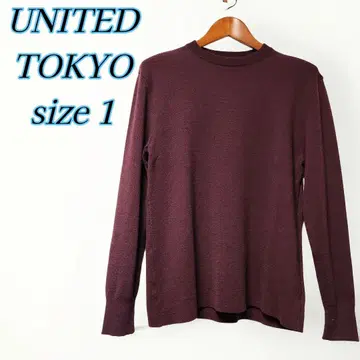 UNITED TOKYO Super120's 워셔블 크루넥 니트