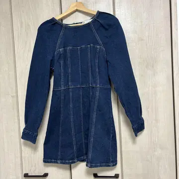 야마모토츠키 씨 착용 [ ZARA ] 데님 원피스