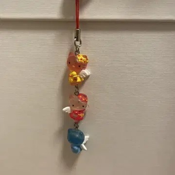 헬로키티 페어리 스켈레톤 3단 스트랩 헤이세이 레트로