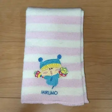 미르모 자수 스트라이프 머플러