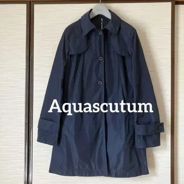 Aquascutum 아쿠아 스큐텀 스프링 코트 네이비 L 사이즈