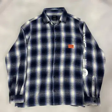 RVCA 체크 셔츠 S 블루
