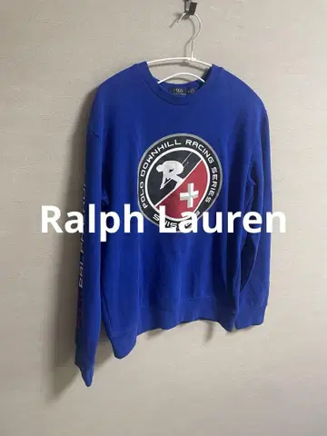 랄프 로렌 맨투맨 downhill 다운힐 블루