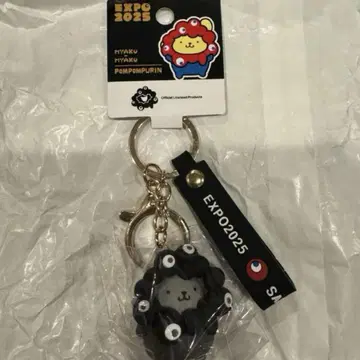 간사이 오사카 만박 폼폼푸딩 블랙 미야쿠미야쿠 산리오 입체 마스코트 키링