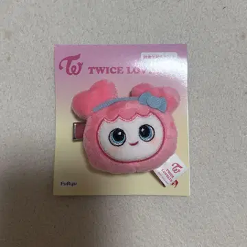 GIGO 한정판 TWICE LOVERYS 봉제 인형 헤어핀 모모 모브리