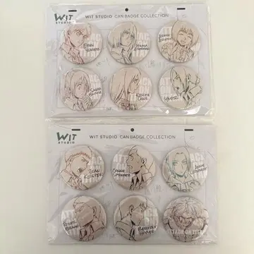진격의 거인 WIT STUDIO 캔 배지 컬렉션 6종 세트 2세트
