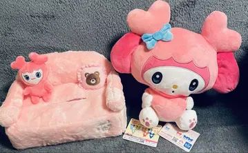 TWICE LOVELYS 산리오 포켓 BIG 봉제 인형, 티슈 커버