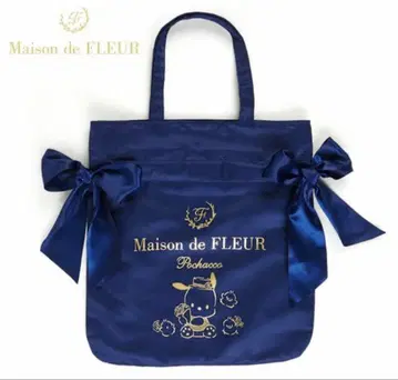 Maison de FLEUR 토트백 포차코 네이비