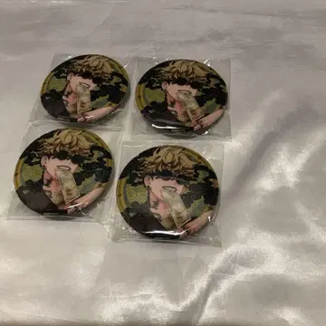 극락가 극근점 트레이딩 체인 부착 캔뱃지 타츠오미 4점