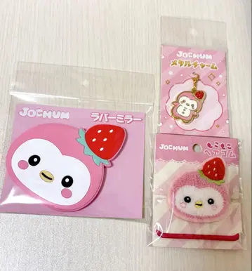 JOCHUM 뽀뽀 러버 거울 메탈 참 머리끈