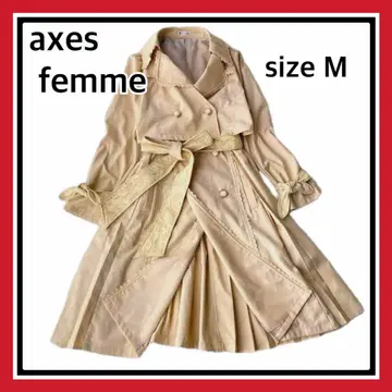 axes femme / 엑시즈팜 2way 트렌치코트 플리츠 코트