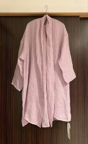 [ 새상품/미사용 ] 나카가와 마사시치 상점 린넨 카야오리 로브 연보라