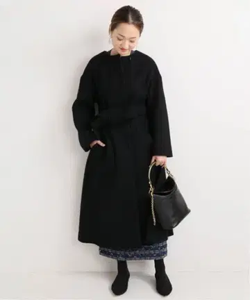 VERMEIL per IENA 멜톤 테인트 라인 코트