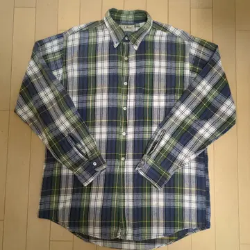 L.L.Bean 90's USA제 마드라스 체크 패턴 플란넬 셔츠