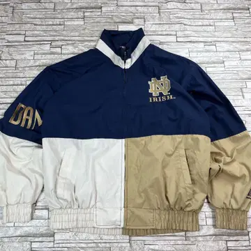 90s 노트르담 대학 나일론 자켓 칼리지 로고 빈티지