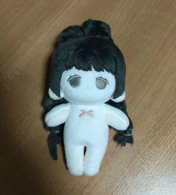 무속성 봉제 인형 차콜 크림
