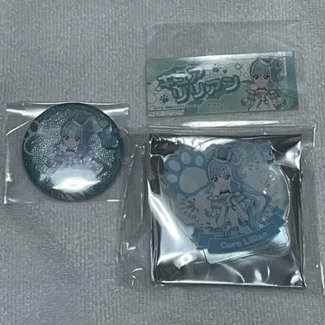 타워 레코드 카페 키미프리 캔뱃지 아크릴 클립 스티커 원프리 큐어 리리안