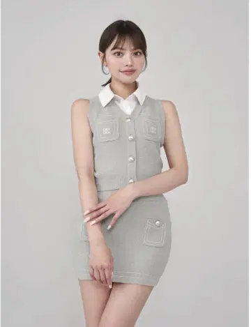 Darich 스티치 DD 로고 니트 셋업