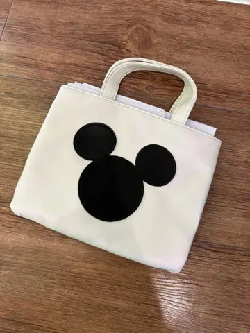 MARY QUANT 미키마우스 실루엣 디자인 미니 토트