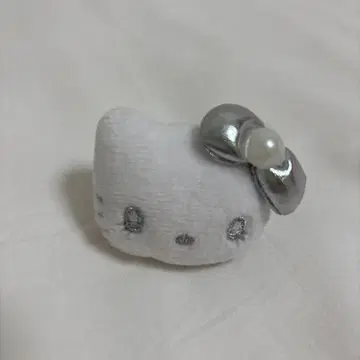 헬로키티 반지 실버 리본