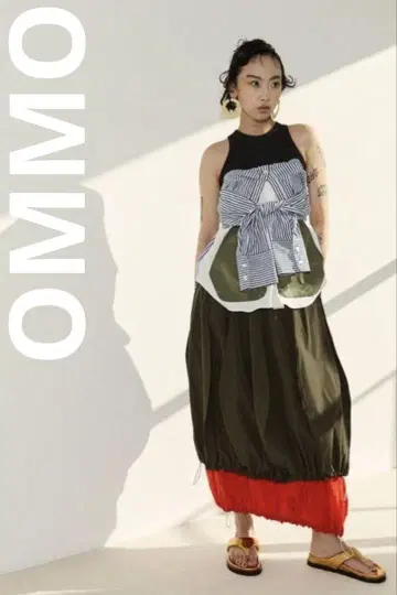 [ 미사용 택 포함 ] OMMO 레이어드 스커트