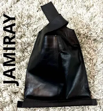 자밀레이 양가죽 블랙 심플 백
