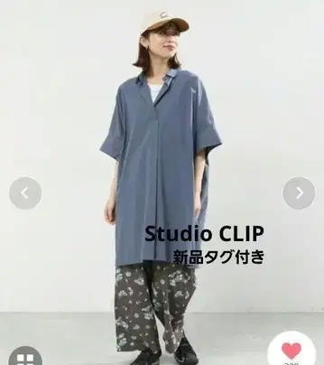 택 포함 새상품 스튜디오 클립 스키퍼 셔츠 튜닉