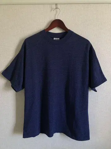 90s king cotton 올 패턴 t셔츠 하니카 네이비 XL