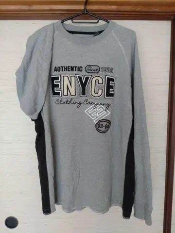 ENYCE 긴팔 맨투맨 맨투맨 원단