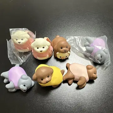 토이푸푸 산책 토이 푸들 가챠가챠 캡슐 토이 7세트