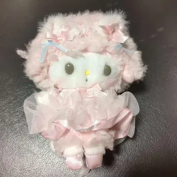 산리오 마이 스위트 피아노 화이트 고양이 발레리나 마스코트 홀더 피아노