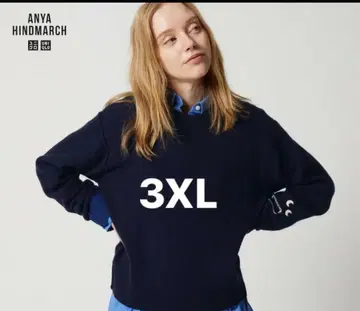 안야 힌드마치 유니클로 UNIQLO 프리미엄 라무 크루넥 스웨터