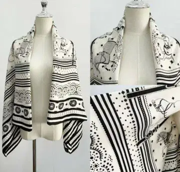 Horse scarf Cashmere 대형 스카프