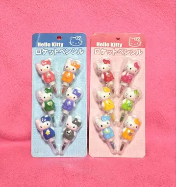 새상품 헬로키티 로켓 연필 HELLO KITTY 색연필