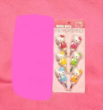 새상품 헬로키티 로켓 연필 HELLO KITTY 색연필
