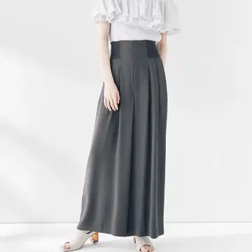 코코딜 코르셋 리브 와이드 팬츠