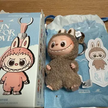 LABUBU PIN FOR LOVE 봉제 인형 펜던트 &