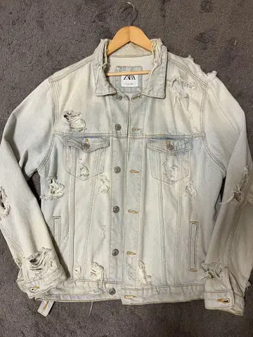 ZARA 데미지 데님 자켓