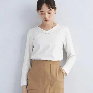 미사용 새상품 그린 라벨 릴랙싱 V넥 롱 슬리브 풀오버