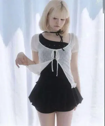 andmary claire 세트 탑 블랙