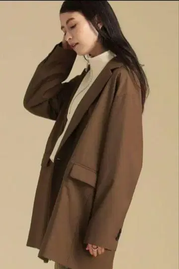 Ray BEAMS 빅 실루엣 더블 자켓