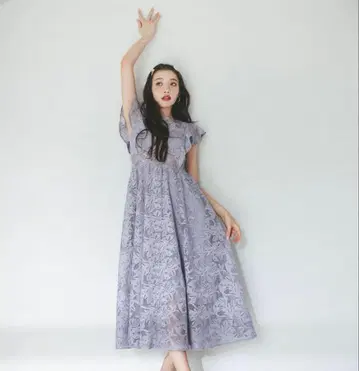rienda 프릴SLV 레이스OP 퍼플