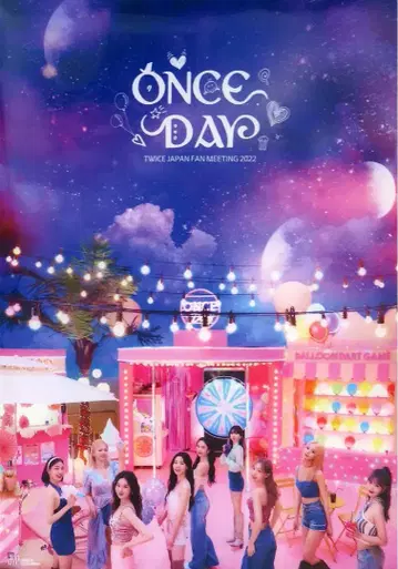 TWICE ONCE DAY 2022 팬미팅 클리어 포스터