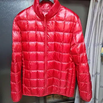 UNIQLO 울트라 라이트 다운 퀼팅 다운 자켓 빨간색 남성용 XL