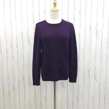 Drumohr 여성용 상의 니트 보라색 F [ b0460 ]