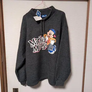 미사용 택 포함 디즈니랜드 초레어 레트로 미키 맨투맨 90s