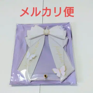 후쿠야 아크릴 프레임 리본 파피용 화이트 카와구치 한정판 디자인 2